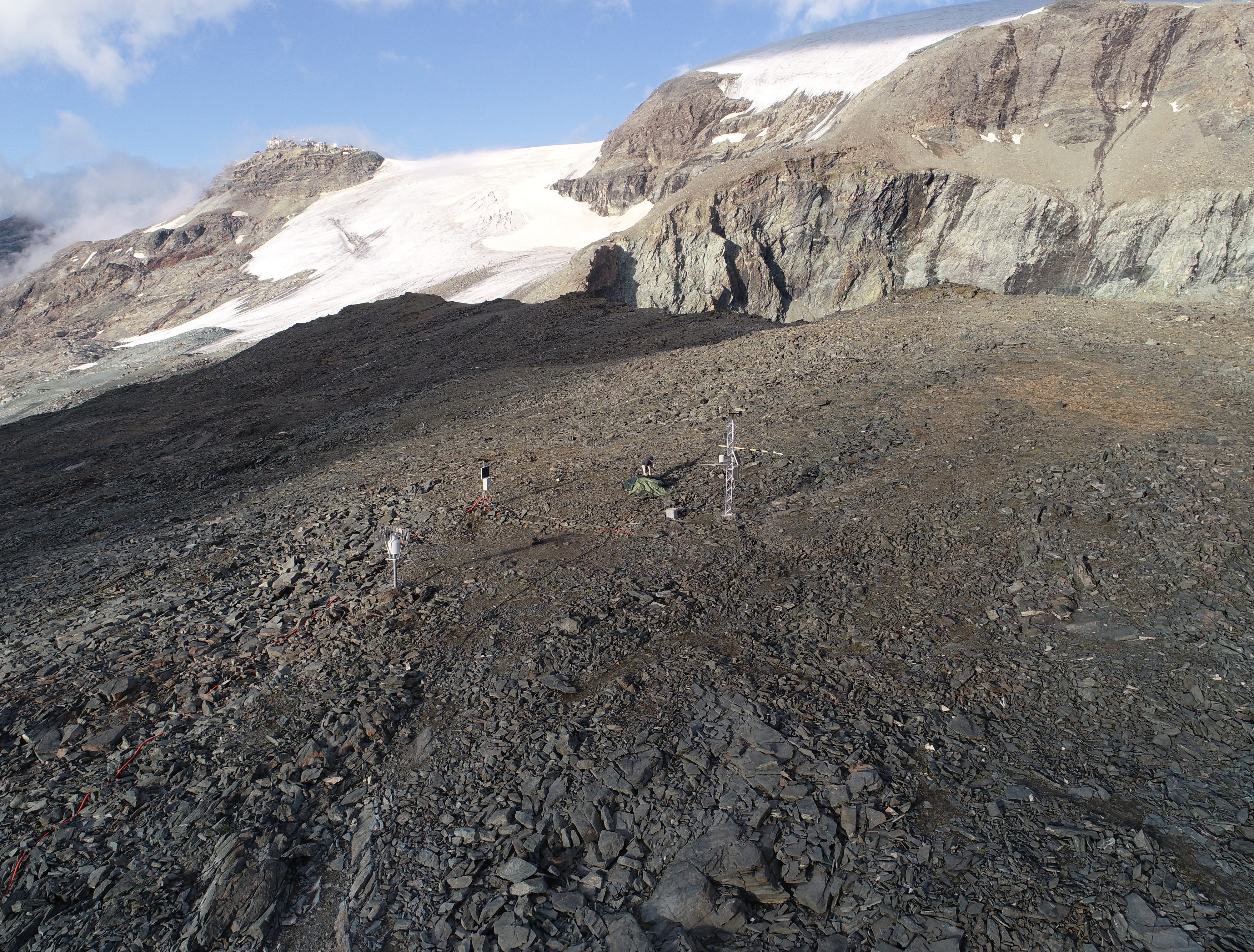Cime Bianche permafrost monitoring site (Valtournenche Municipality, AO, 3.100 m asl)