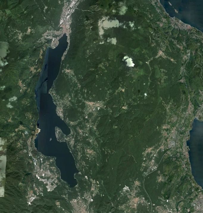 Satellite map of Lake Orta