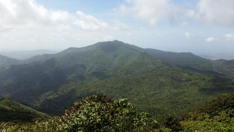 Mountain peaks in the Luquillo Experimental Forest by María M. Rivera