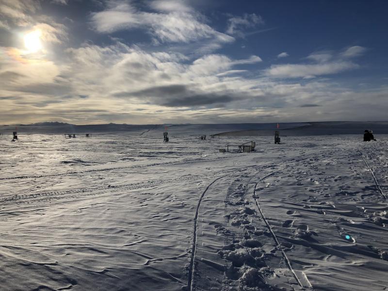 TOOL covered in snow