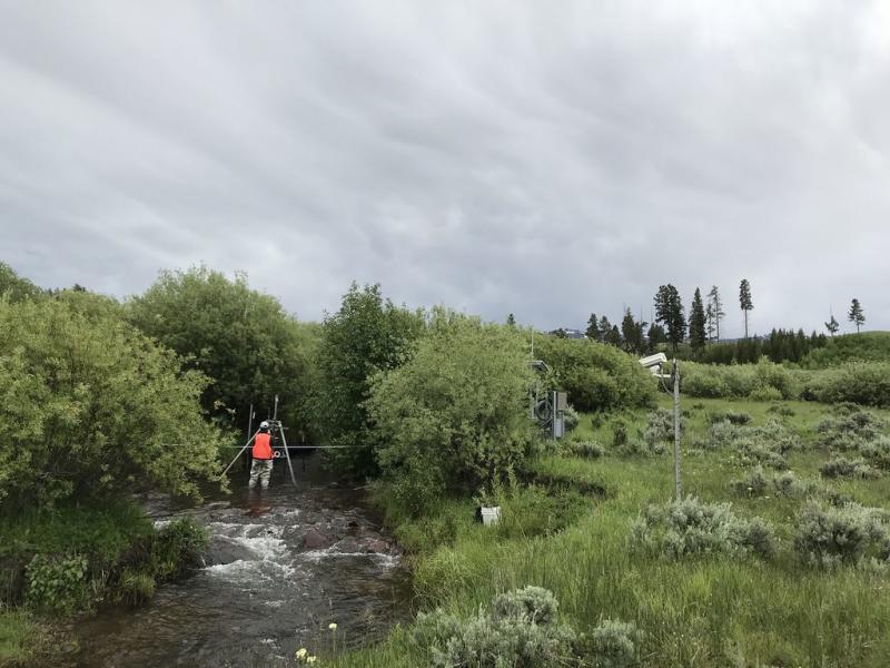 Discharge sampling at BLDE