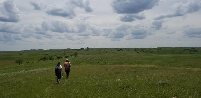 Field scientists at Dakota Coteau Field School Site