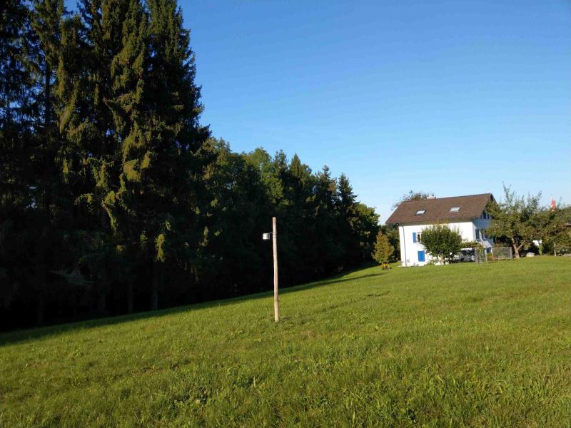 The passive collector (open field) at Vordemwald. Photo: Anne Thimonier Rickenmann, 2019