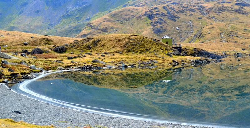 Reflection in a still lake, ECN Snowdon [Photo: Jonathan Yeardley]