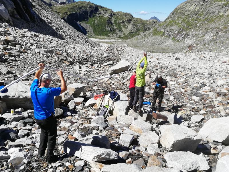 LTER Site Oberes Stubachtal: work at Ödenwinkelkees