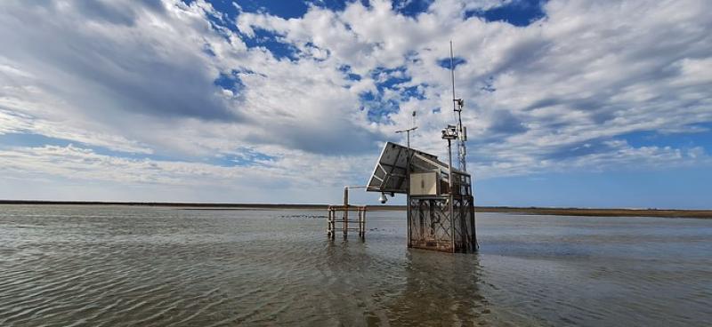 Hidromet station at Lucio del Rey in Doñana marshes