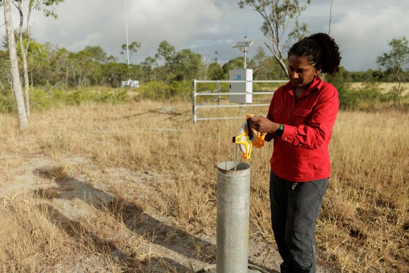 Groundwater depth reading