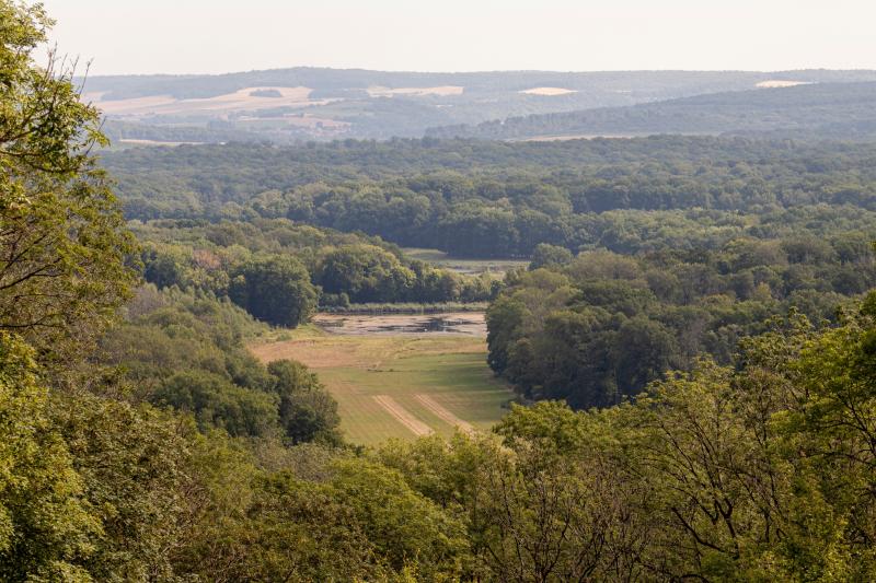 Aerial picture of the Belval-Bois-des-Dames Estate