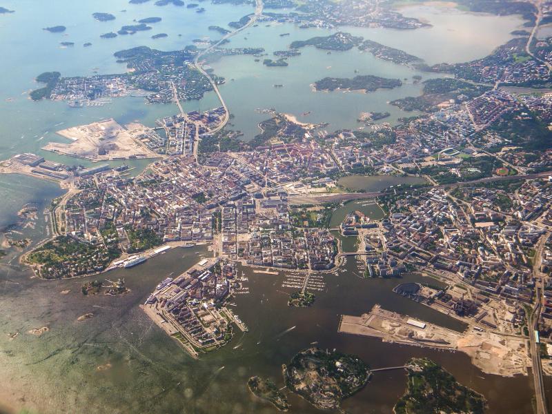 Aerial photograph of Helsinki downtown. Credit: Pöllö, CC BY 3.0