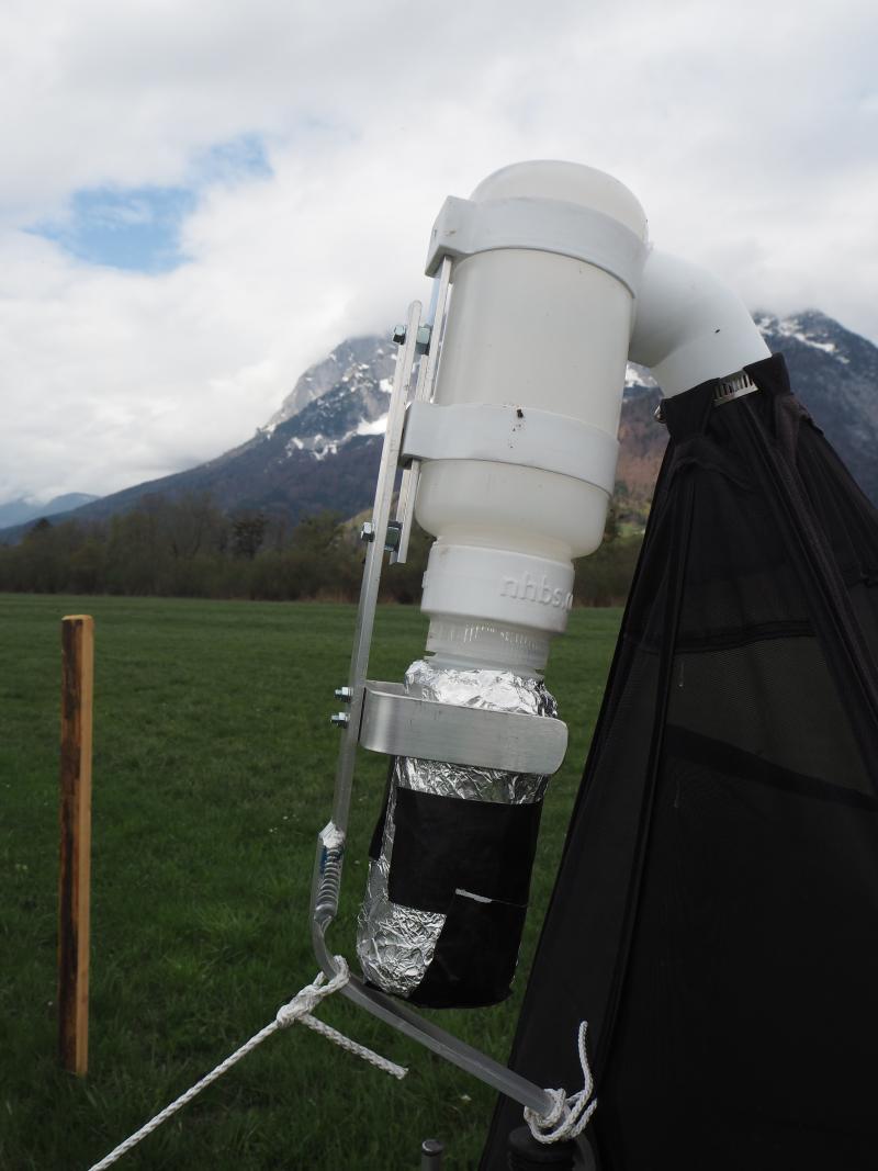 Malaise trap with collection bottle