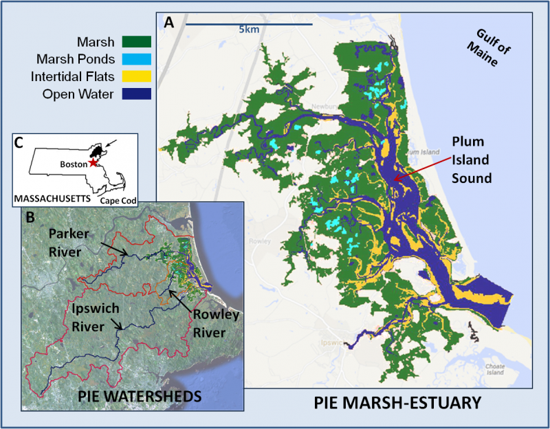 Map showing the area included in PIE