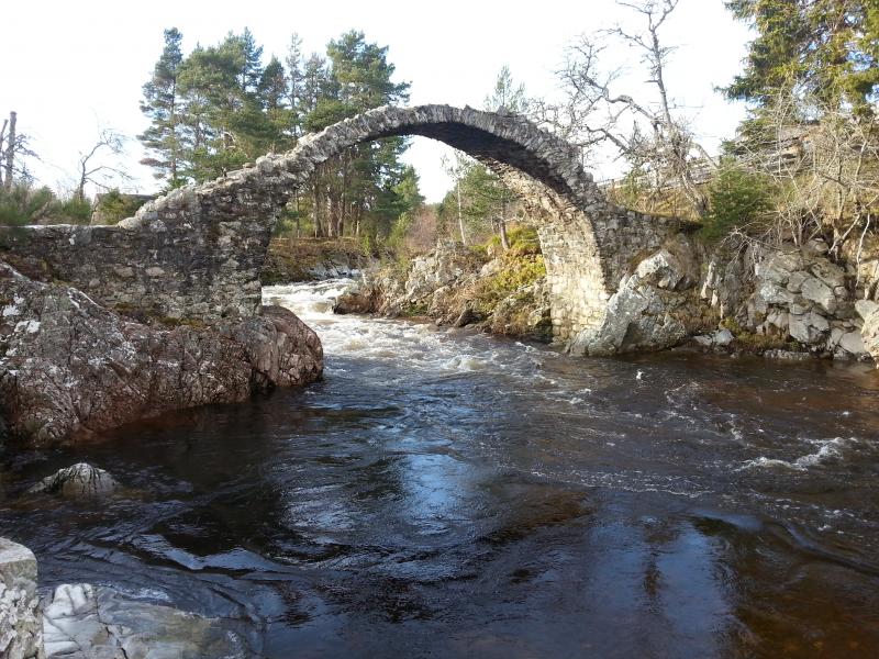 Carrbridge Packhorse Bridge, Cairngorms National Park LTSER