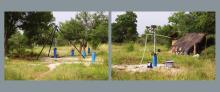 Tracing and pumping experiment on the EHP experimental site